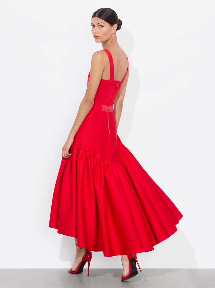 DIANA MIDI SKIRT - BRIGHT RUBY image 2 - Alice And Olivia