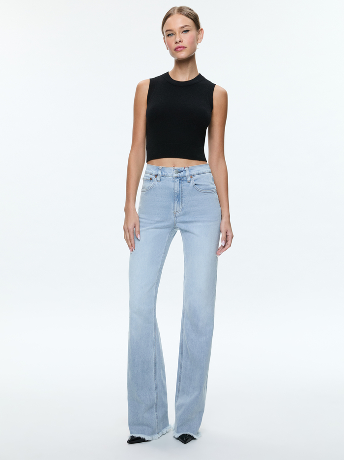 BODIE HIGH RISE JEAN - LEONA LIGHT BLUE image 2 - Alice And Olivia