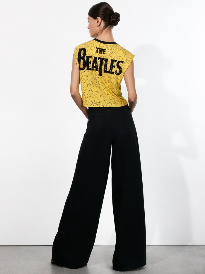 A+O X THE BEATLES MICAH MUSCLE TANK - NUMBER ONE image 3 - Alice And Olivia