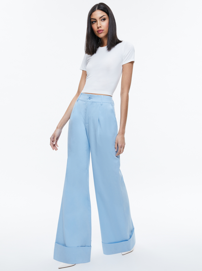 TOMASA PANT - MINERAL BLUE image 4 - Alice And Olivia