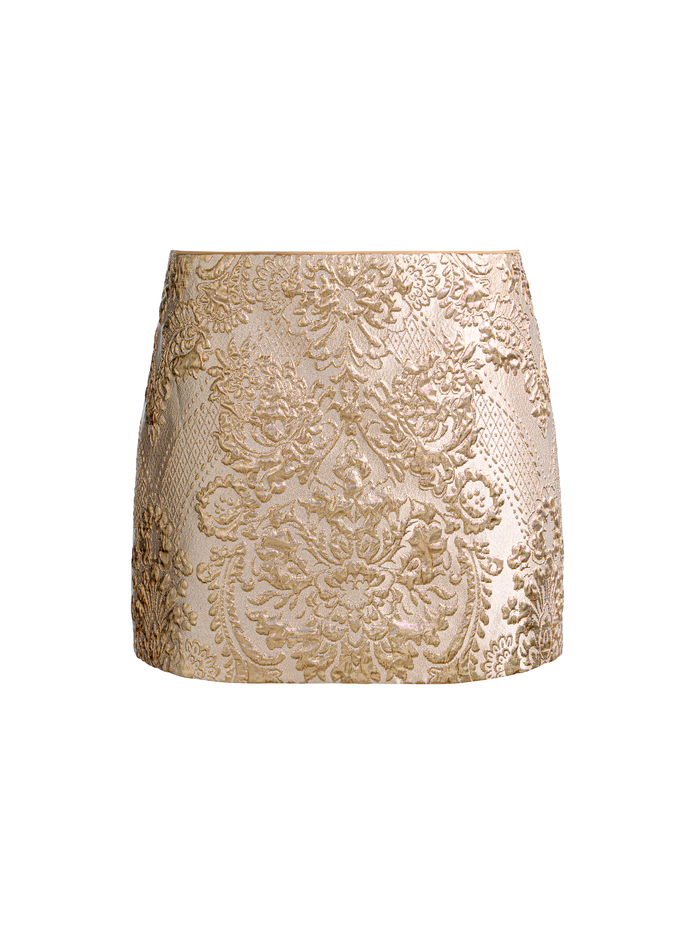 RUBI MINI SKIRT - GOLD image 6 - ALICE + OLIVIA
