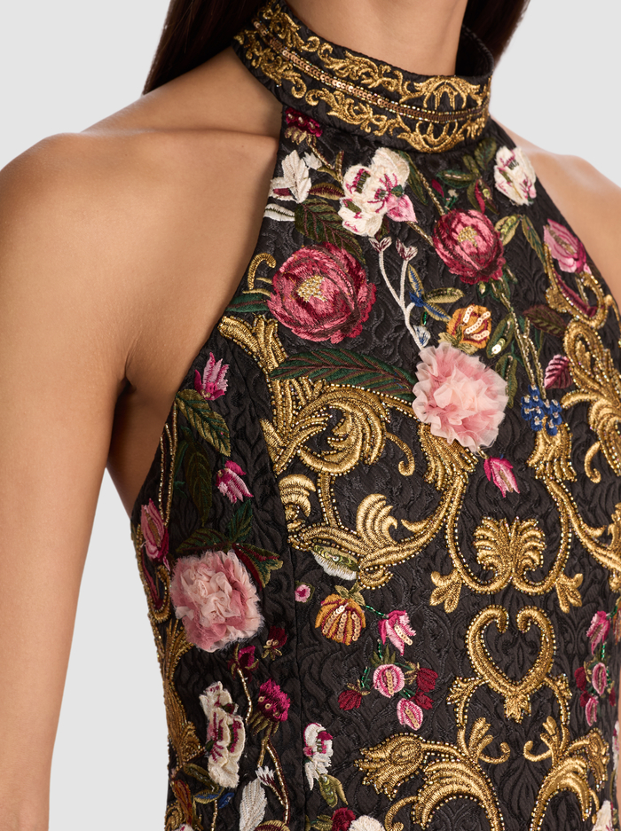 GATZ EMBELLISHED CROP TOP - EVERMINE image 3 - Alice And Olivia