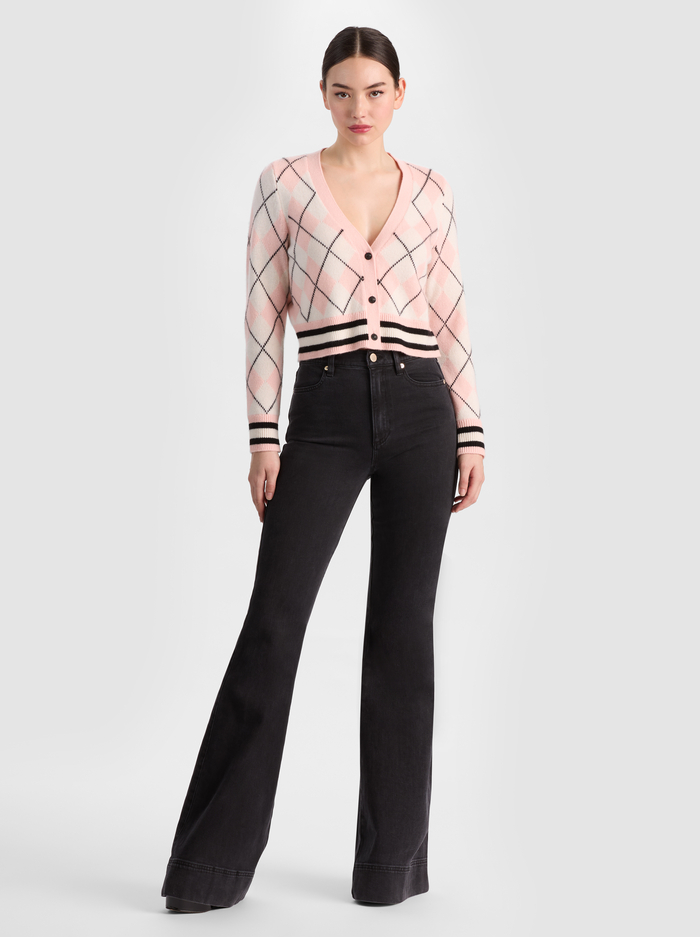 GRACE CASHMERE CARDIGAN - ENGLISH ROSE/MULTI image 1 - ALICE + OLIVIA