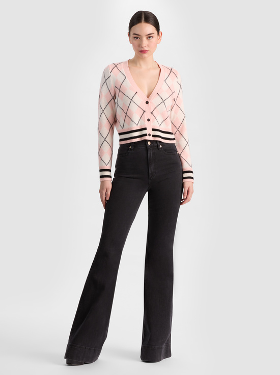 ENGLISH ROSE/MULTI-GRACE CASHMERE CARDIGAN