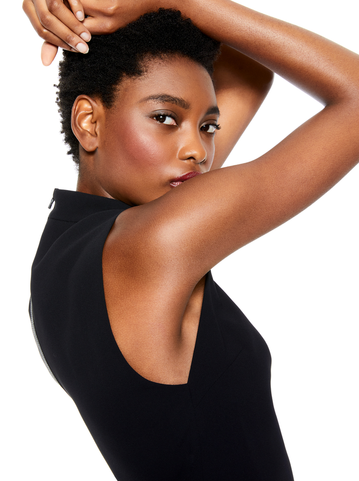 ARLENA MOCKNECK TUNIC DRESS - BLACK image 2 - ALICE + OLIVIA