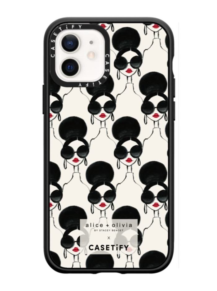 A+O X CASETIFY IPHONE 12 PRO CASE - BLACK/WHITE - Alice And Olivia