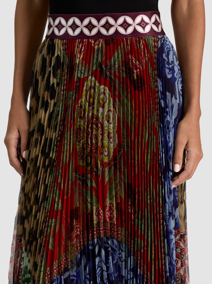 KATZ PLEATED MIDI SKIRT - OFF THE GRID LG image 3 - ALICE + OLIVIA
