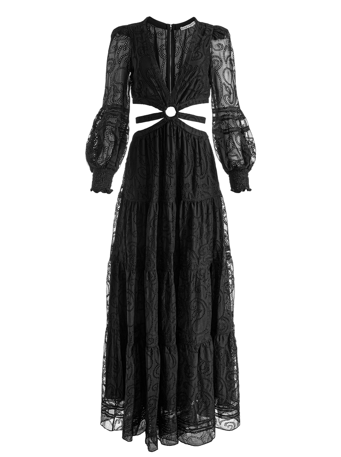 PATRICA TIERED DRESS - BLACK image 5 - Alice And Olivia
