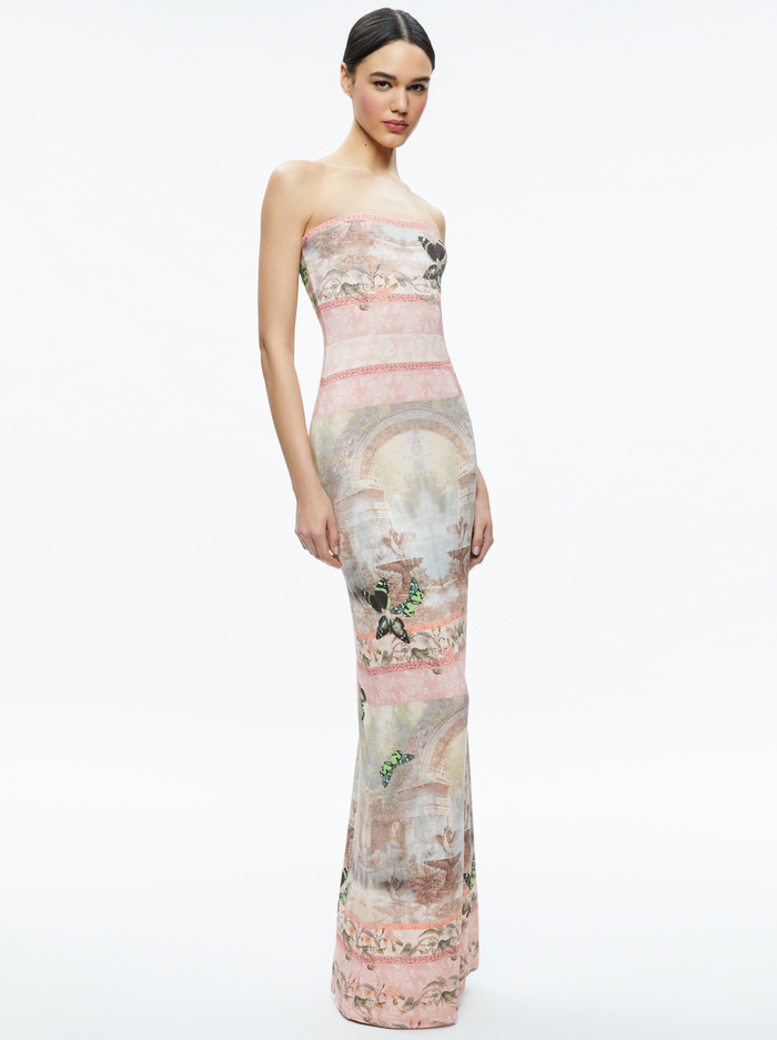 DELORA STRAPLESS MAXI DRESS - VERSAILLES image 3 - Alice And Olivia