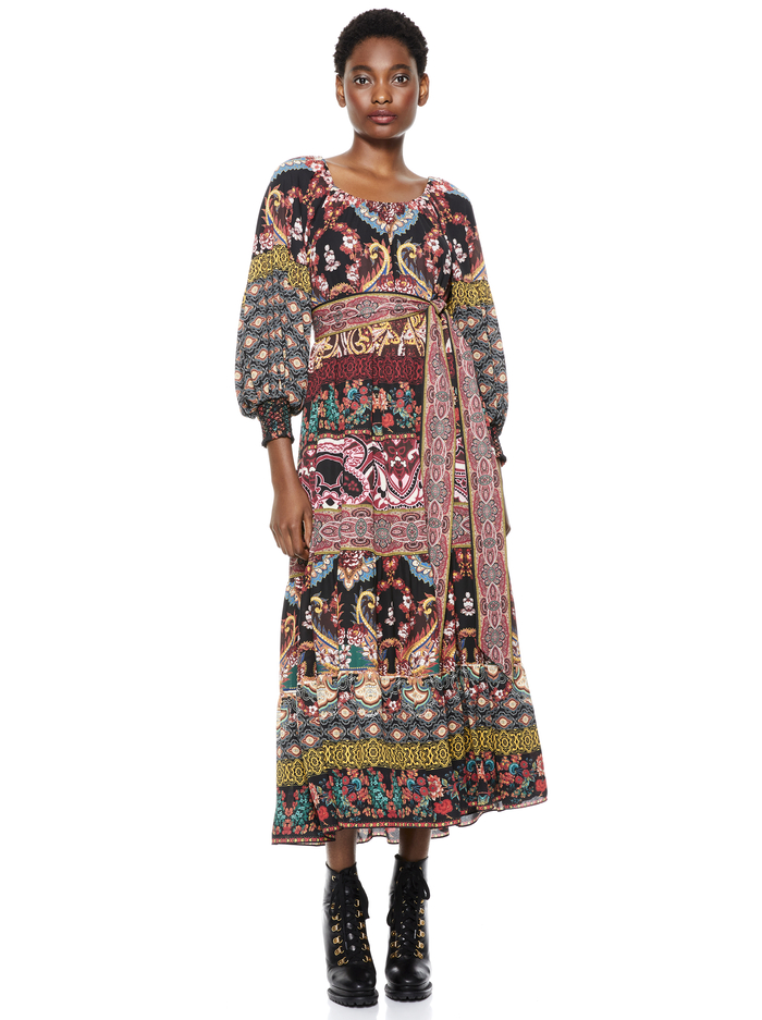 CELEMENTINA TIERED MAXI DRESS - SPELLBOUND MULTI image 1 - Alice And Olivia