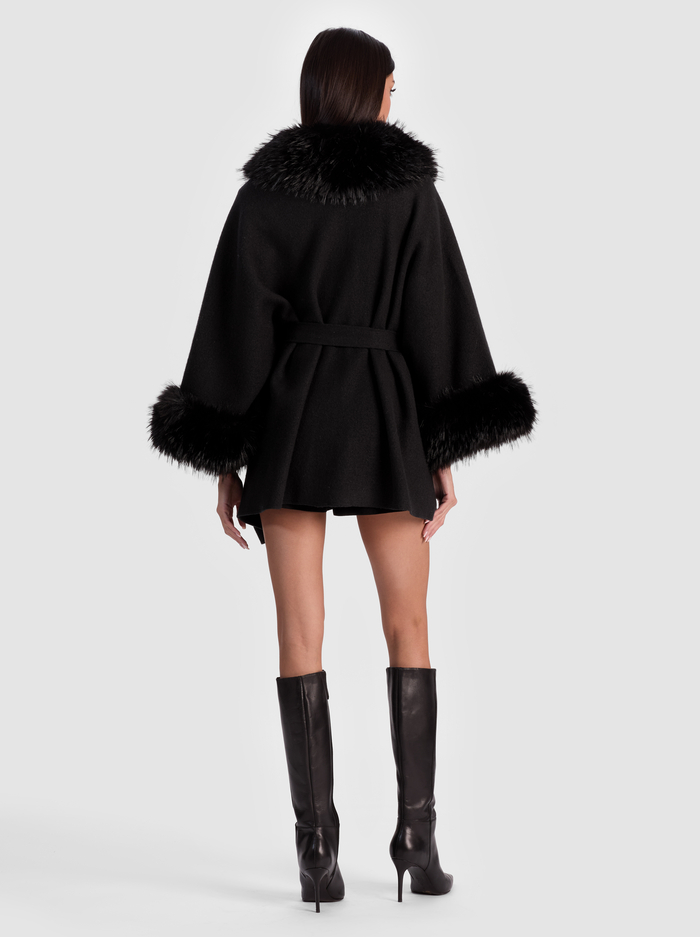 JOANNE SWEATER COAT - BLACK image 2 - ALICE + OLIVIA