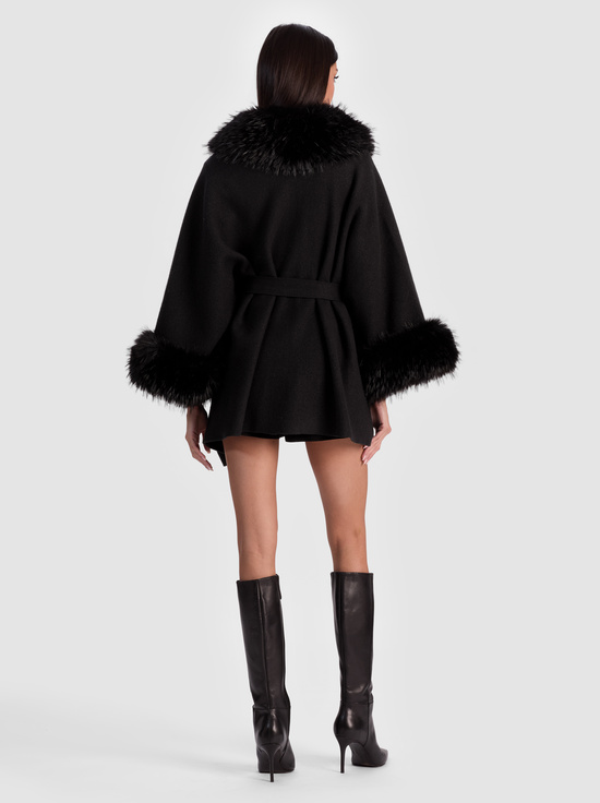 BLACK-JOANNE SWEATER COAT