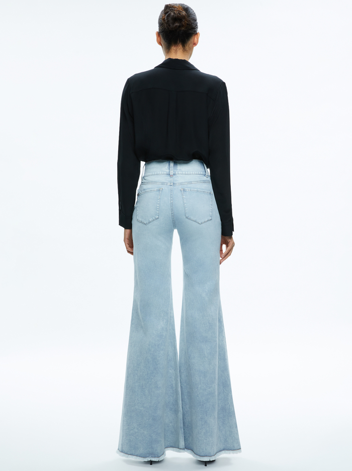 BEAUTIFUL JEAN - BLEACHED LIGHTNING BLUE image 2 - Alice And Olivia