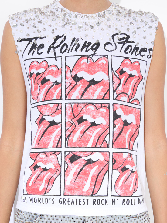 OFF WHITE MULTI-MICAH MUSCLE TANK