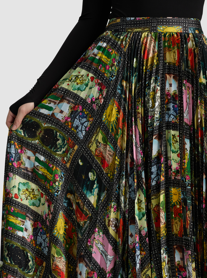KATZ PLEATED MAXI SKIRT - ENCHANTED TAROT image 3 - ALICE + OLIVIA