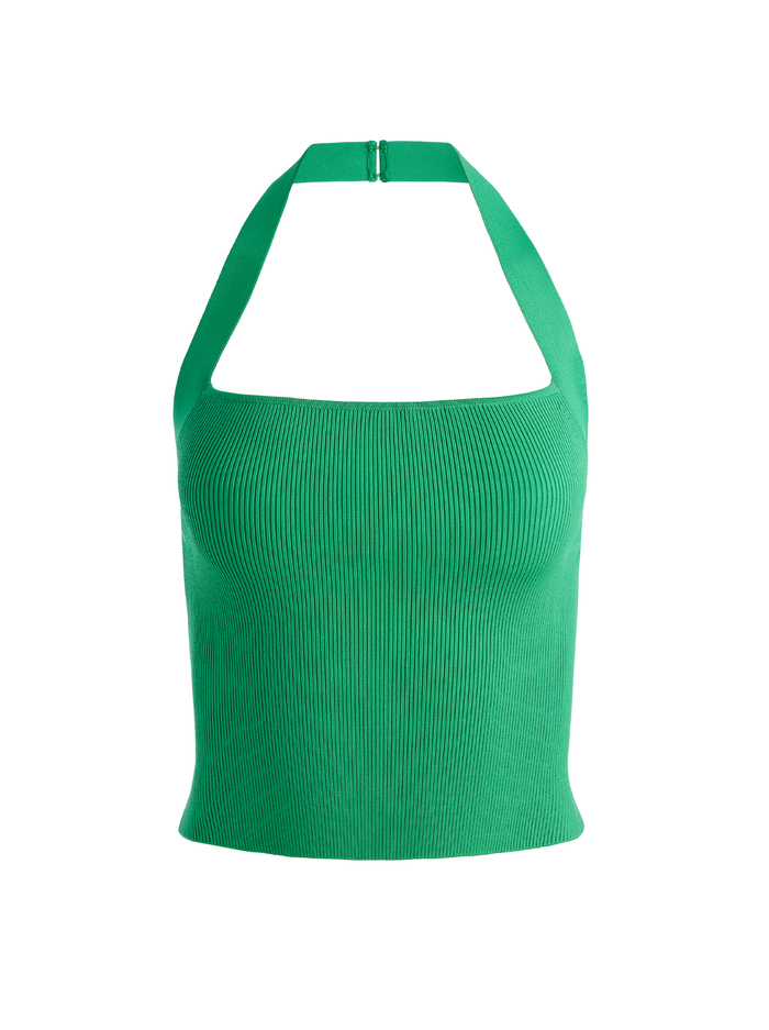 CELLY HALTER TANK - LIGHT EMERALD image 5 - Alice And Olivia
