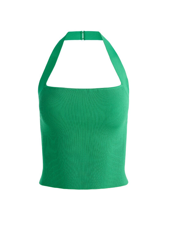 V-Neck Hardware One-Piece Swimsuit
