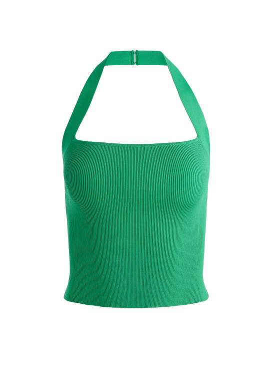 LIGHT EMERALD-CELLY HALTER TANK