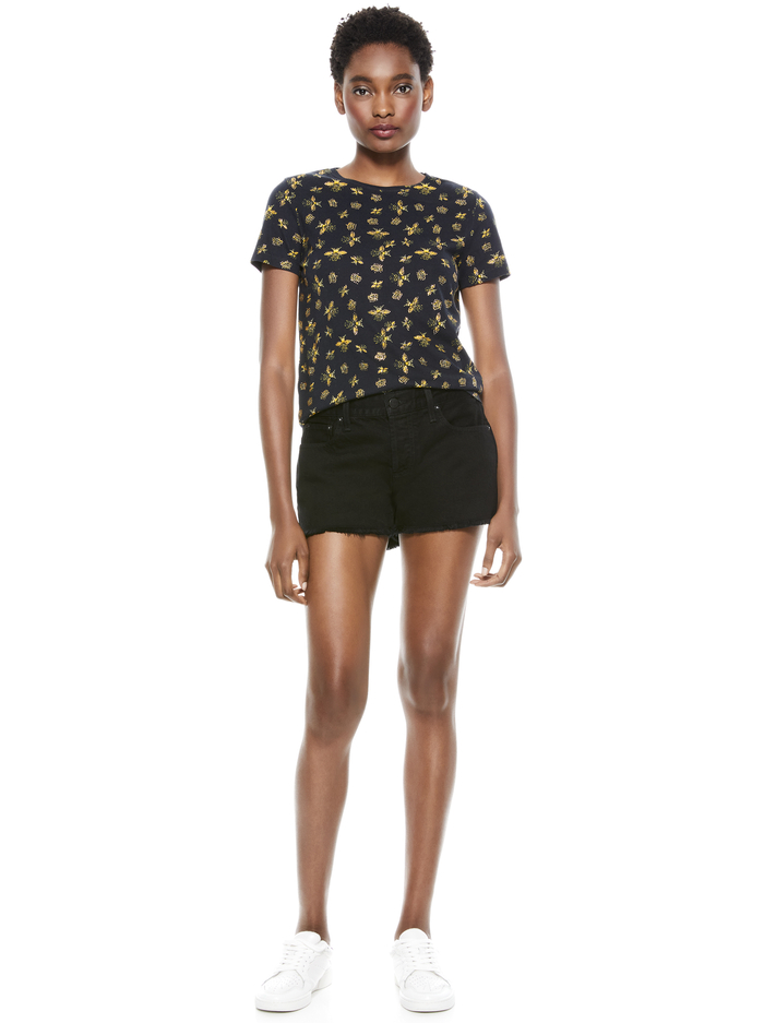 RYLYN CREW NECK TEE - QUEEN BEE image 2 - Alice And Olivia