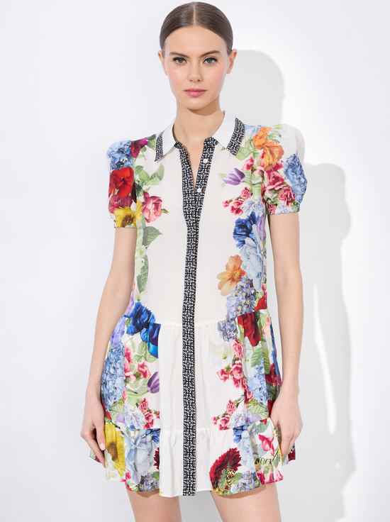 GARDEN BRUNCH OFF WHITE-CLAIRE MINI DRESS