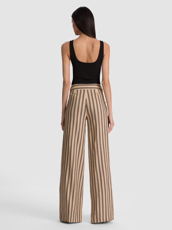 NARIN STRIPED LINEN PANT - BEACH DAY STRIPE SM image 2 - ALICE + OLIVIA