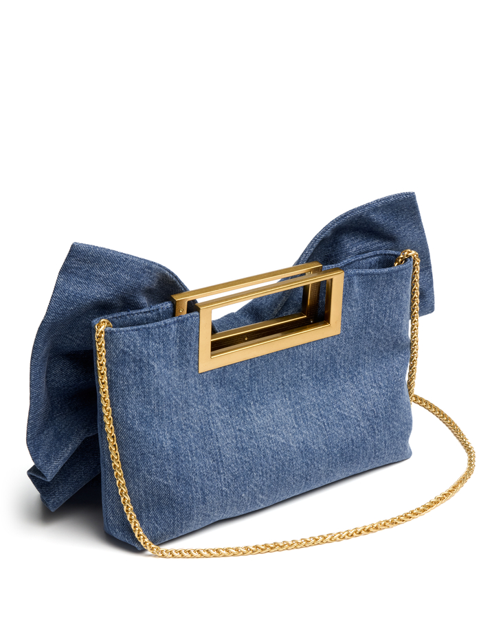 RAVEN BOW BAG - BROOKLYN BLUE image 3 - Alice And Olivia