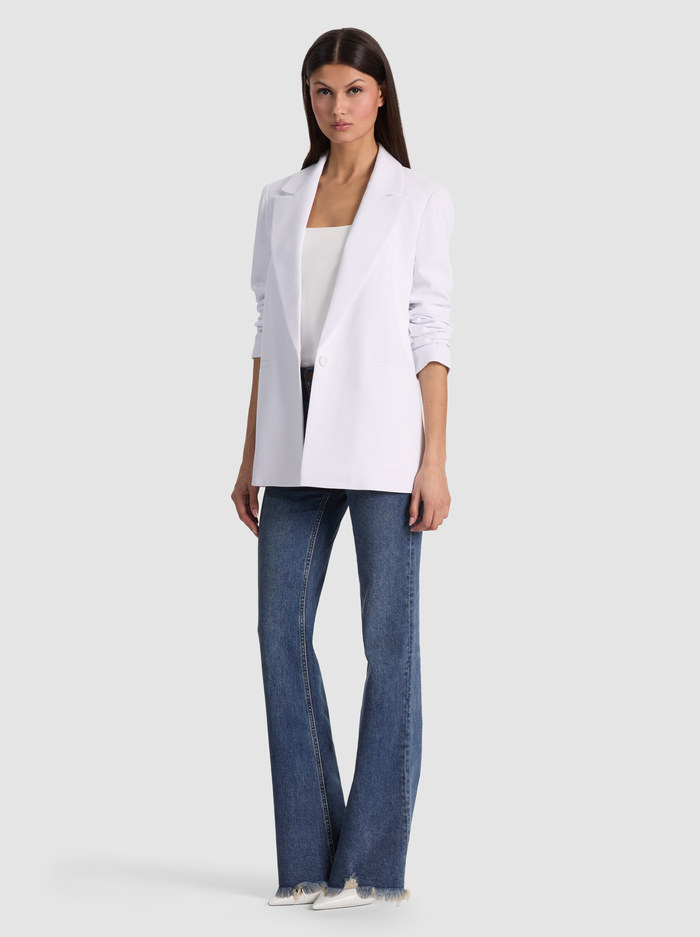 DENNY BOYFRIEND BLAZER - WHITE image 4 - ALICE + OLIVIA