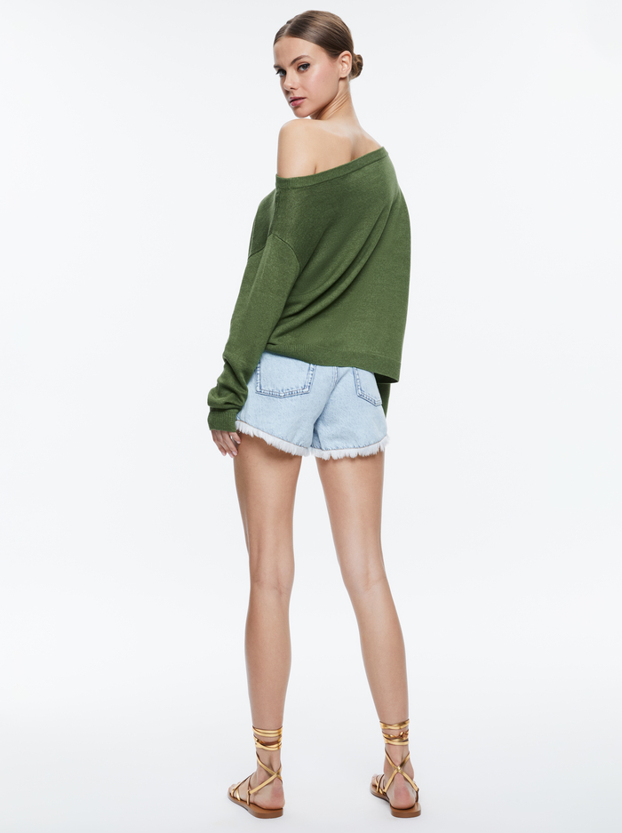 MARG SLOUCHY PULLOVER - AVOCADO image 2 - Alice And Olivia