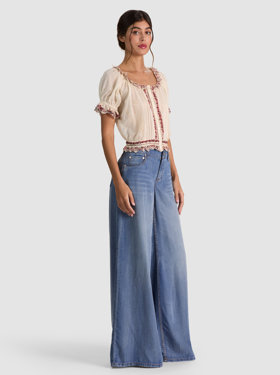 ORCHARD GLOW-MCLAINE PUFF SLEEVE BLOUSE