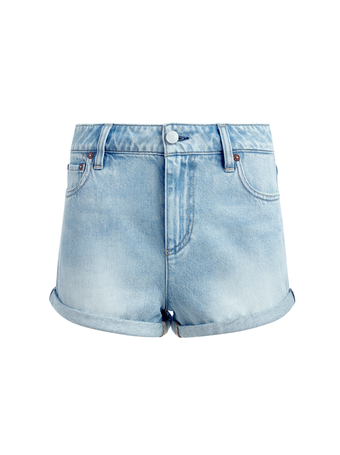 MAGGIE MID RISE VINTAGE SHORTS - ROCKSTAR BLUE image 5 - Alice And Olivia