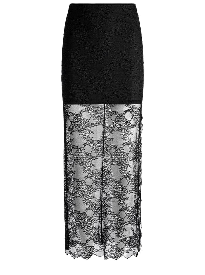 IYANNA LACE MAXI SKIRT - BLACK image 5 - Alice And Olivia