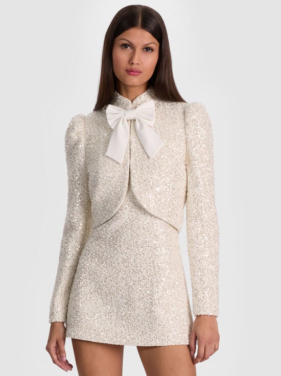 OFF WHITE-ILARIA EMBELLISHED JACKET