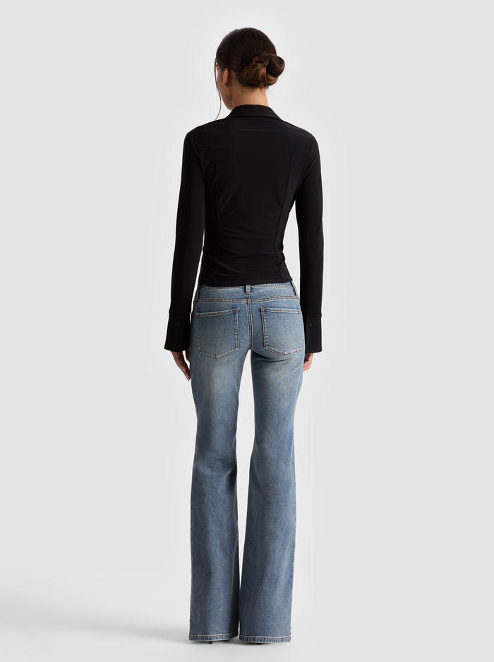 FREYA FITTED TOP - BLACK image 2 - Alice And Olivia