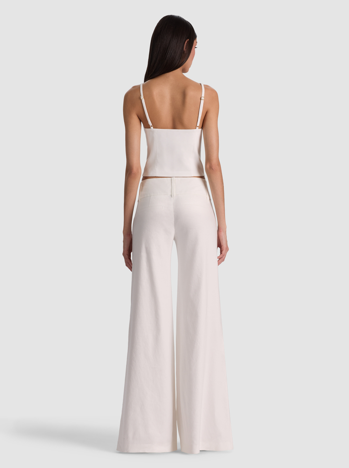 KELCEY LINEN VEST - OFF WHITE image 2 - ALICE + OLIVIA