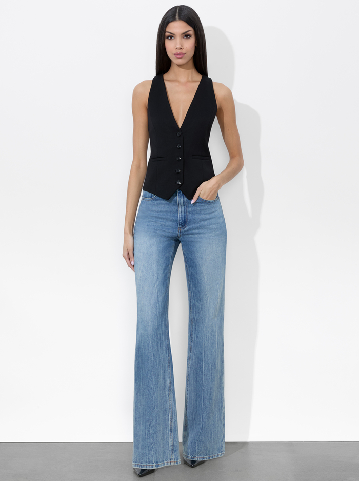 MAZIE VEST - BLACK image 4 - Alice And Olivia