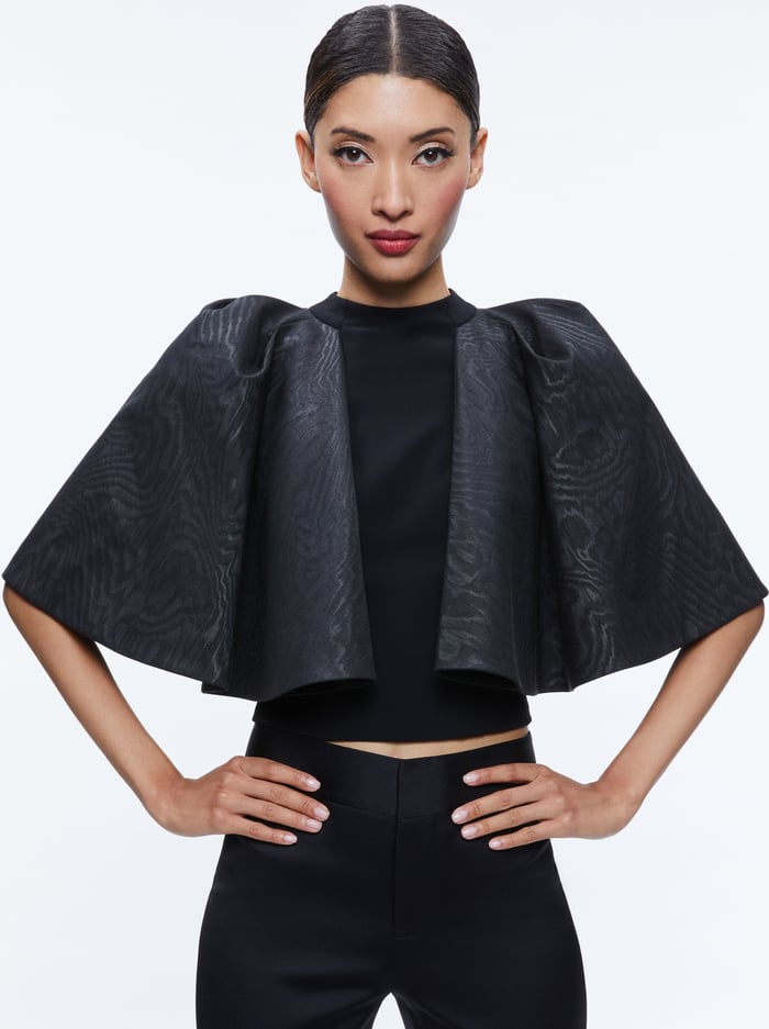 SERGIA PTLD CAPE SLV - BLACK - Alice And Olivia