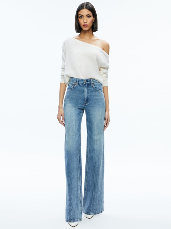 SHERRELL CASHMERE PULLOVER - ECRU image 2 - Alice And Olivia