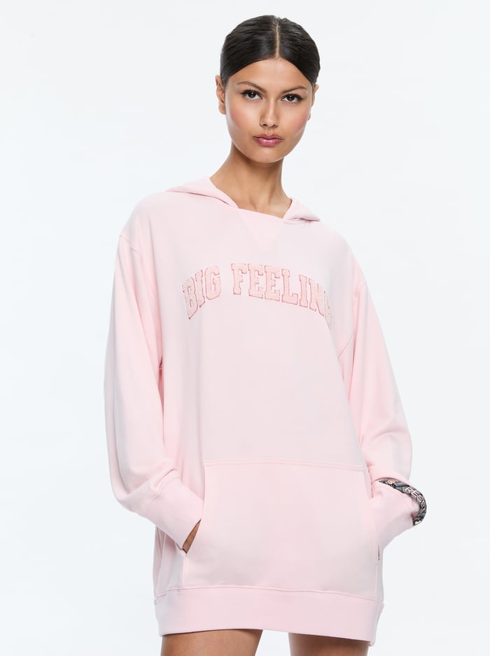ATHENA OVERSIZED HOODIE - ROSY PINK image 1 - Alice And Olivia
