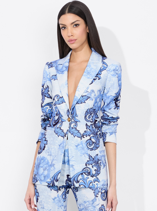 SCROLL SYMPHONY-BREANN FITTED BLAZER