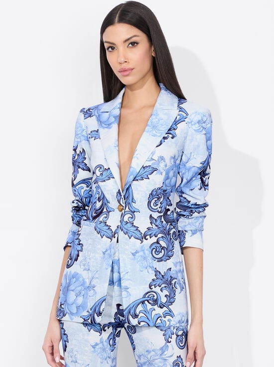 SCROLL SYMPHONY-BREANN FITTED BLAZER