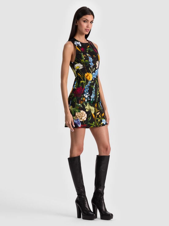 SOCIAL HOUR BLACK-WYNELL MINI DRESS