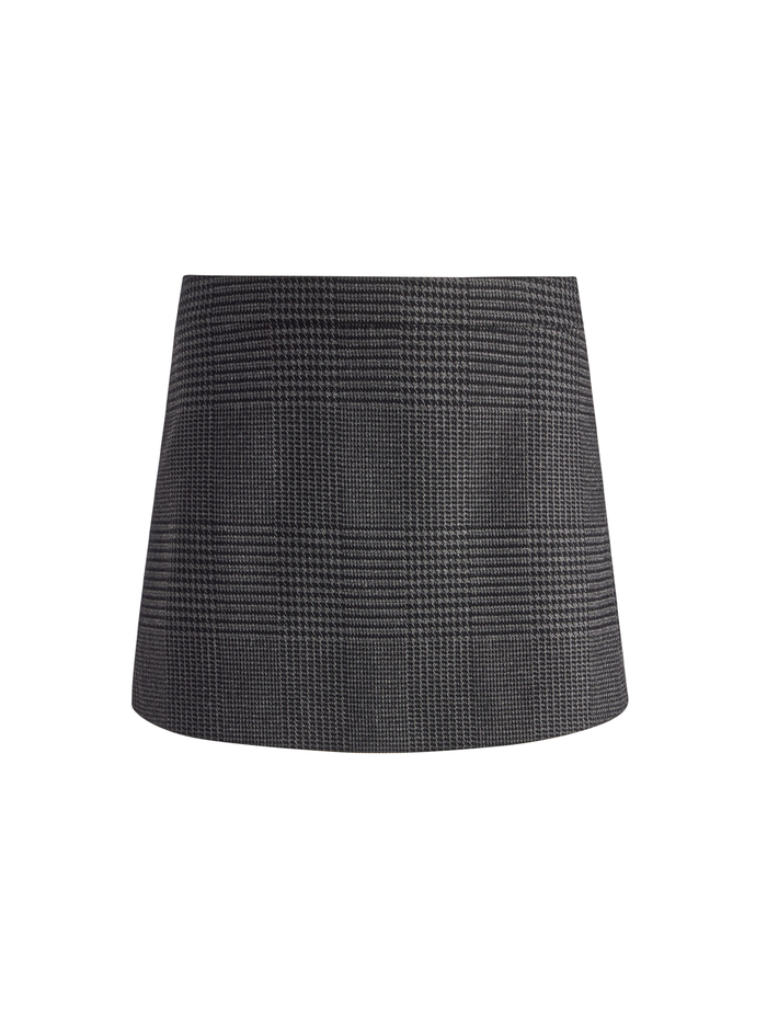 MACE MINI SKORT - CHARCOAL GREY MELANGE image 5 - Alice And Olivia