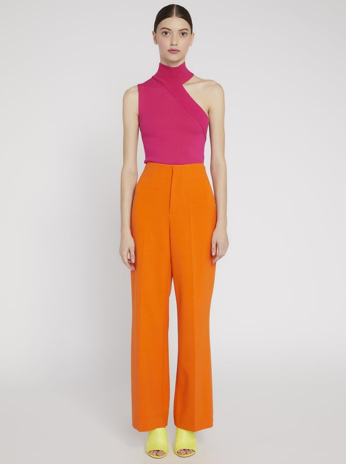 KIKI CUT OUT TANK - WILD PINK image 2 - Alice And Olivia