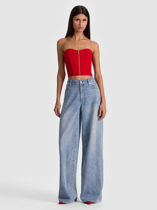 PERFECT RUBY-TASHA ZIP FRONT CORSET