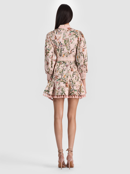 SUNSET GROVE ENGLISH ROSE-LUCY MINI SHIRT DRESS
