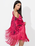 MESHA SHAWL SCARF - FLORAL FLING RASPBERRY