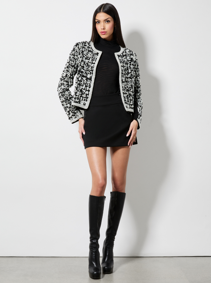 KIDMAN JACKET - BLACK/WHITE image 1 - Alice And Olivia