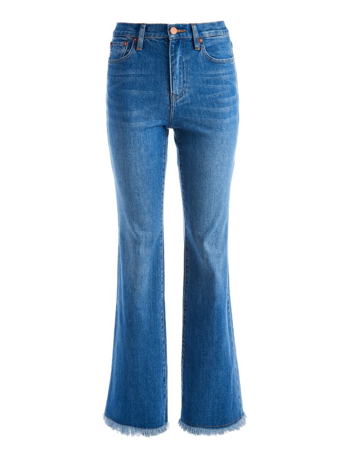 AMAZING HIGH RISE GIRLFRIEND JEAN - MIDNIGHT BLUE image 5 - Alice And Olivia