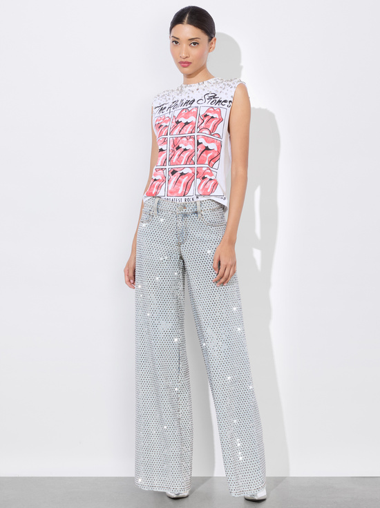 OFF WHITE MULTI-MICAH MUSCLE TANK