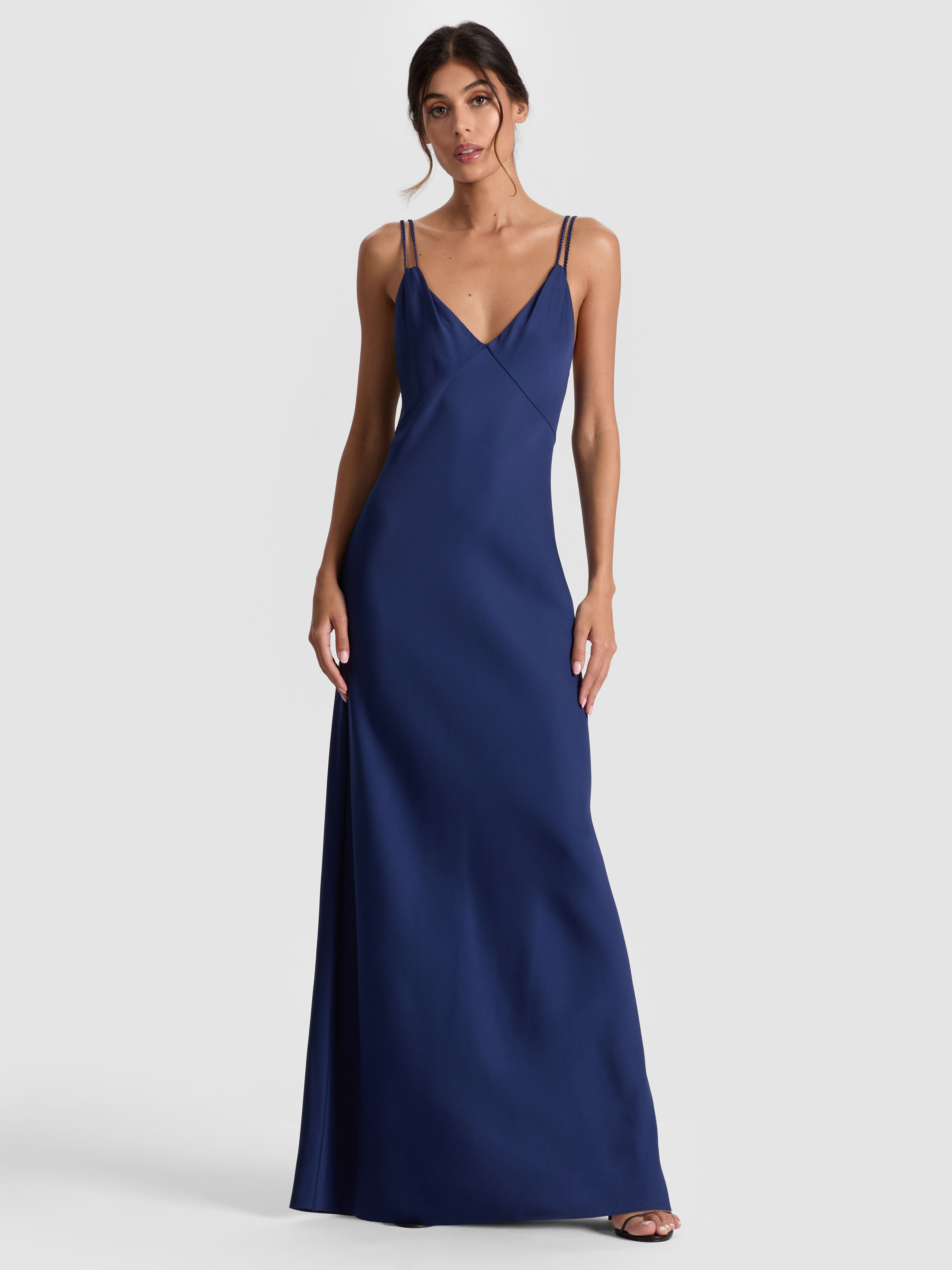 上品!【Alice+Olivia】KIRO 編み込みストラップ スリップドレス Kiro Slip Dress In Scroll Symphony | Alice + Olivia